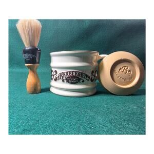 Vintage Barbershop Shaving Mug made by Franklin Toiletries Co. brush and soap